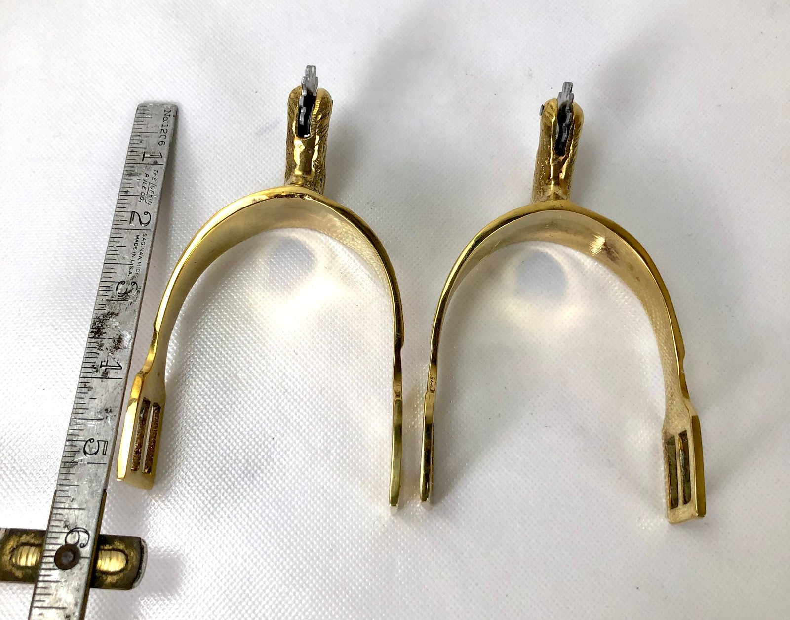 Cavalry Spurs for Boots - Brass Eagle Head