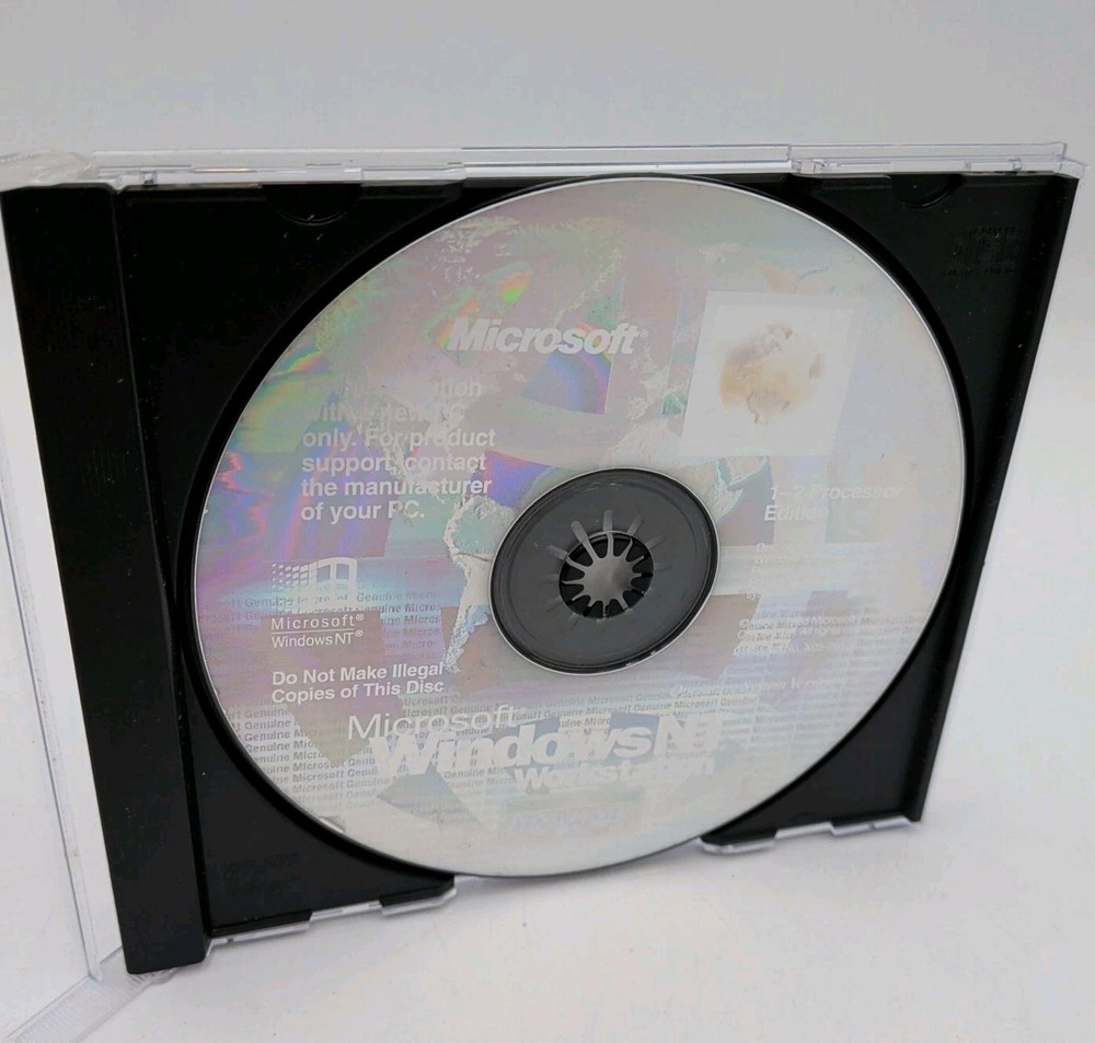 Microsoft Windows NT Workstation Operating System CD 1 - 2 Processor Edition 486