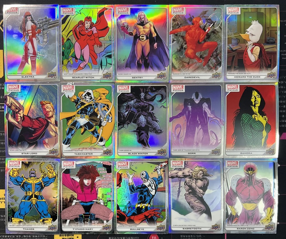 2022 Upper Deck Marvel Platinum Thanos Gorr Taskmaster  Rainbow LOT*15 AA18