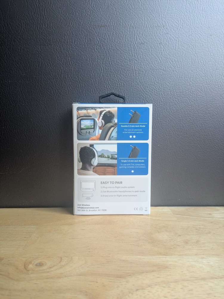 Just Wireless In Flight Wireless Adapter Earbuds And Bluetooth Headphones