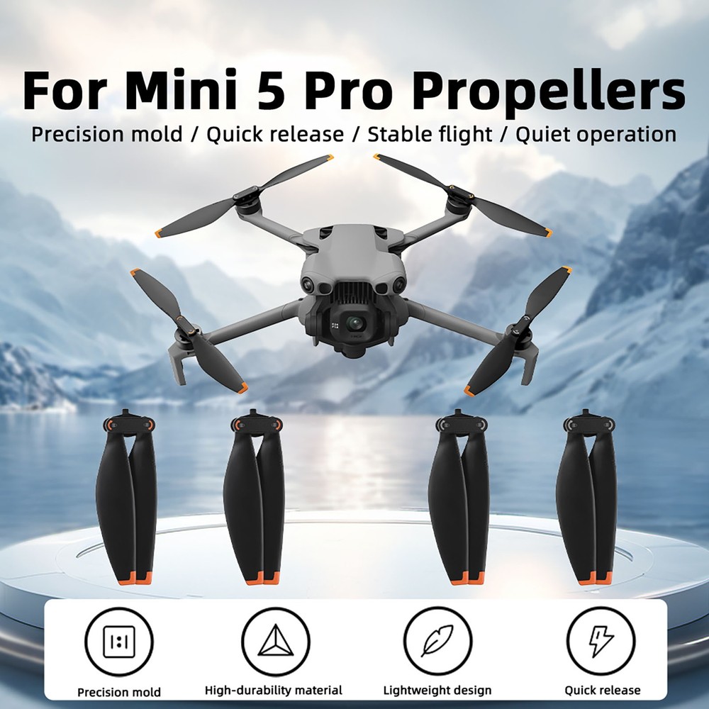 4PCS For DJI Mini 5 PRO Drone Propellers, Quick Release Low Noise Accessory