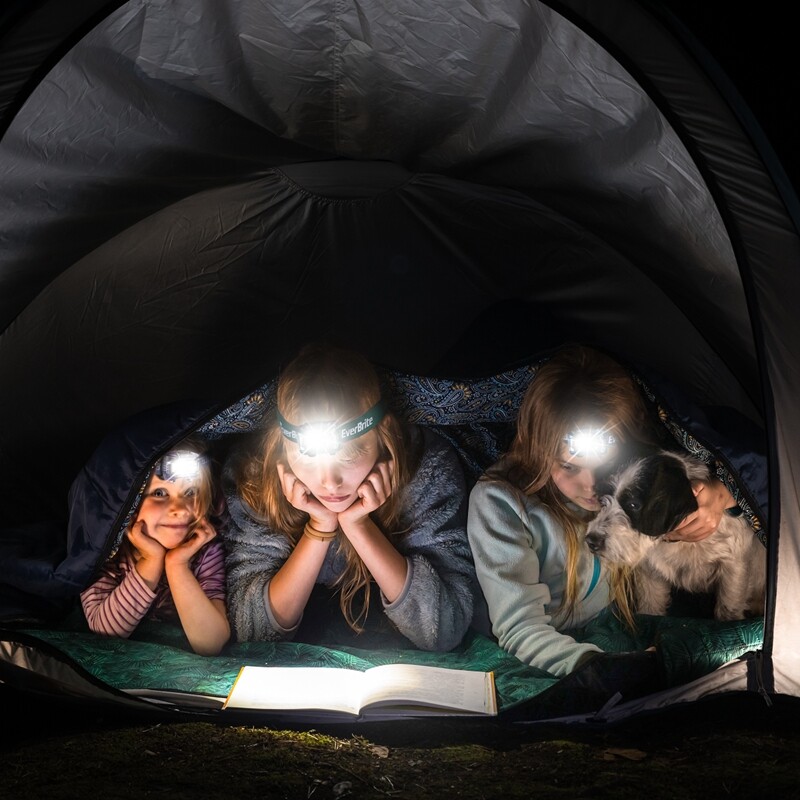 EverBrite Bright LED Headlamp Super Head Lamp 5 Lighting Modes Flashlight 5-PACK