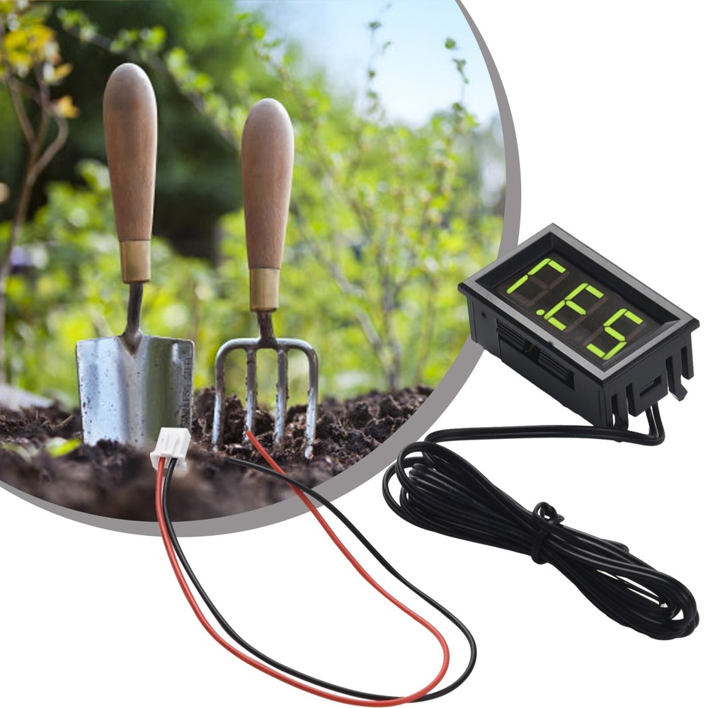 Mini LCD Digital Thermometer Temperature Car Meter Gauge With Probe DC 5V~12V