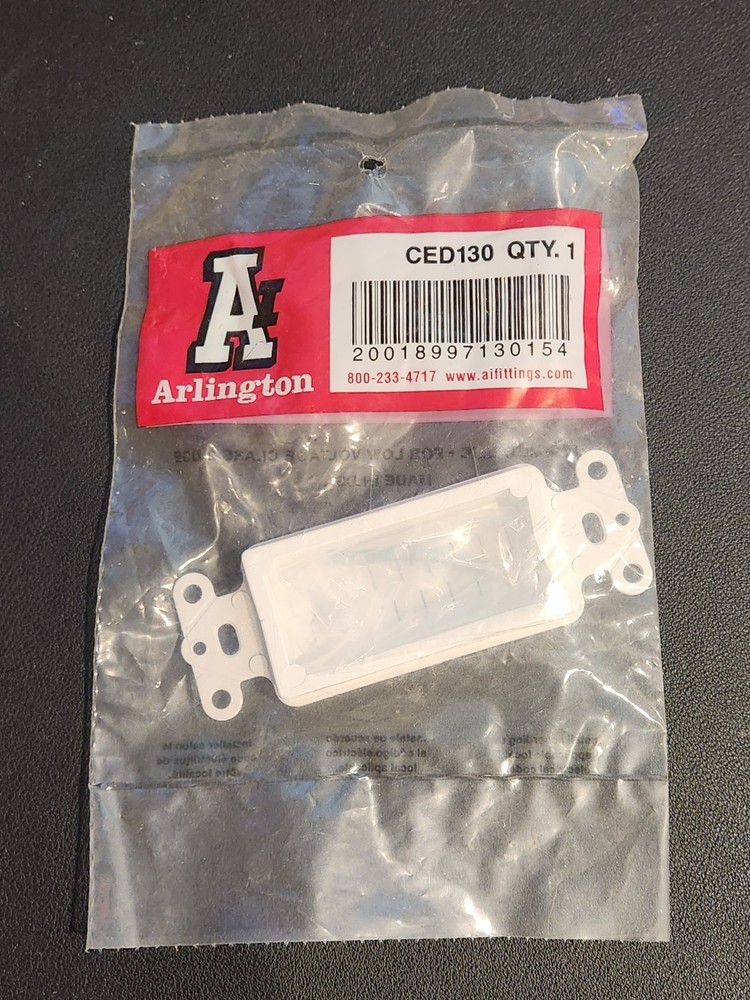 Arlington CED130 Decora-Type Cable Entry Device w/ Slotted Cover