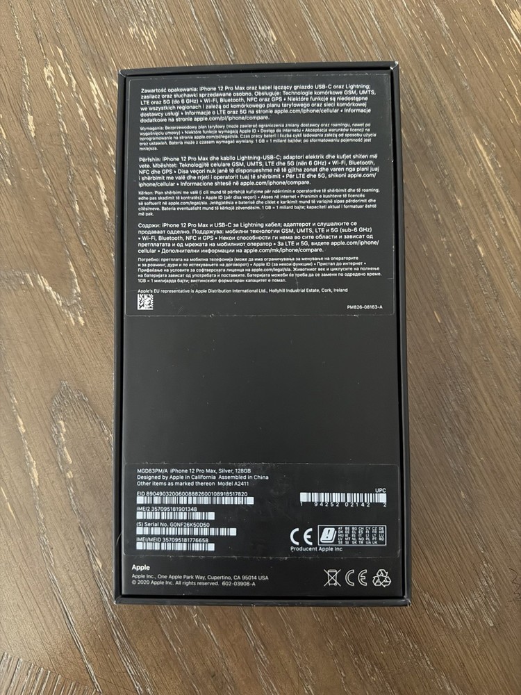 ORIGINAL Apple iPhone 12 PRO MAX 128GB EMPTY BOX Only