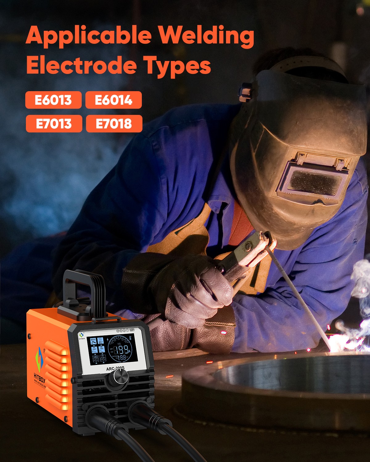 NEW 2-in-1 HITBOX 200A Stick Welder 110V ARC MMA Lift TIG Welding Machine