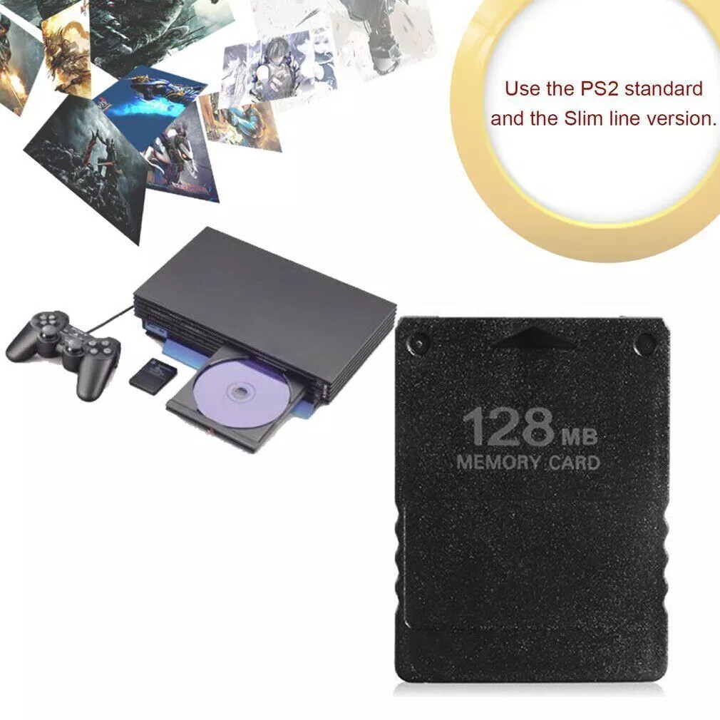 64MB/128MB/256MB Memory Card for PS2 PlayStation 2/Slim Console 64/128/256/MB