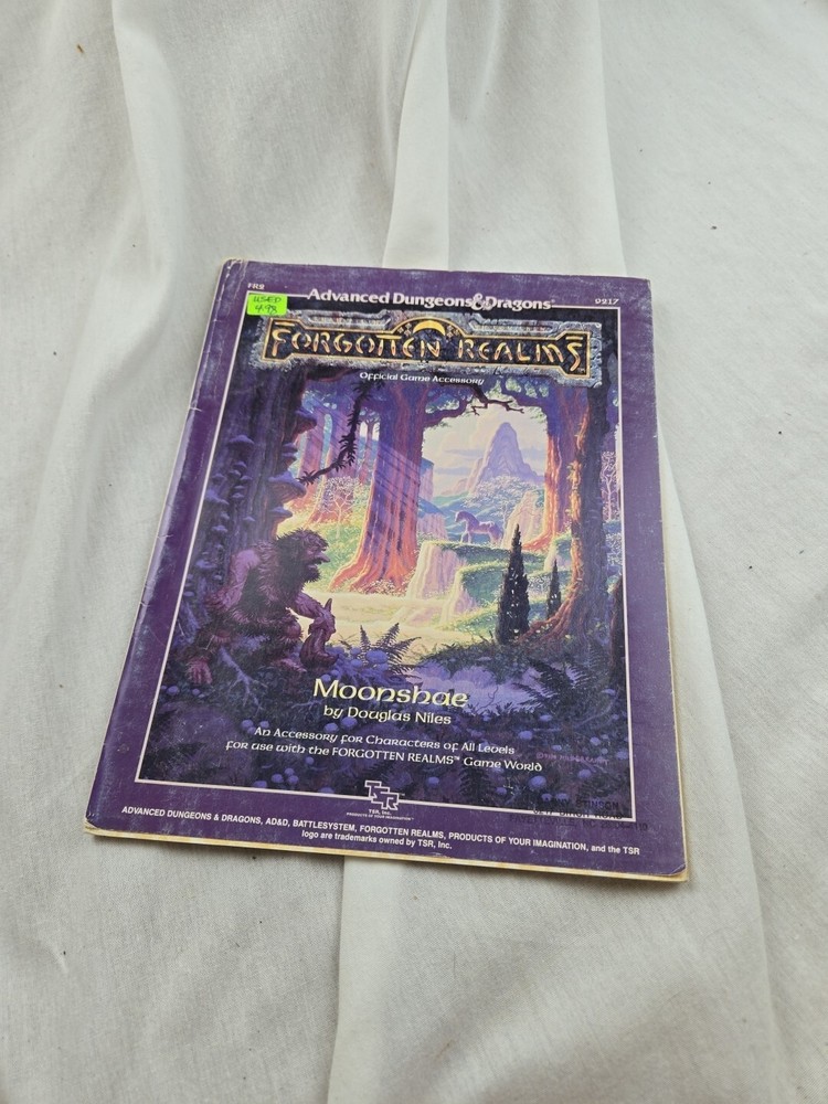 Advanced Dungeons & Dragons Moonshae Forgotten Realms D&D TSR 1987 No Map