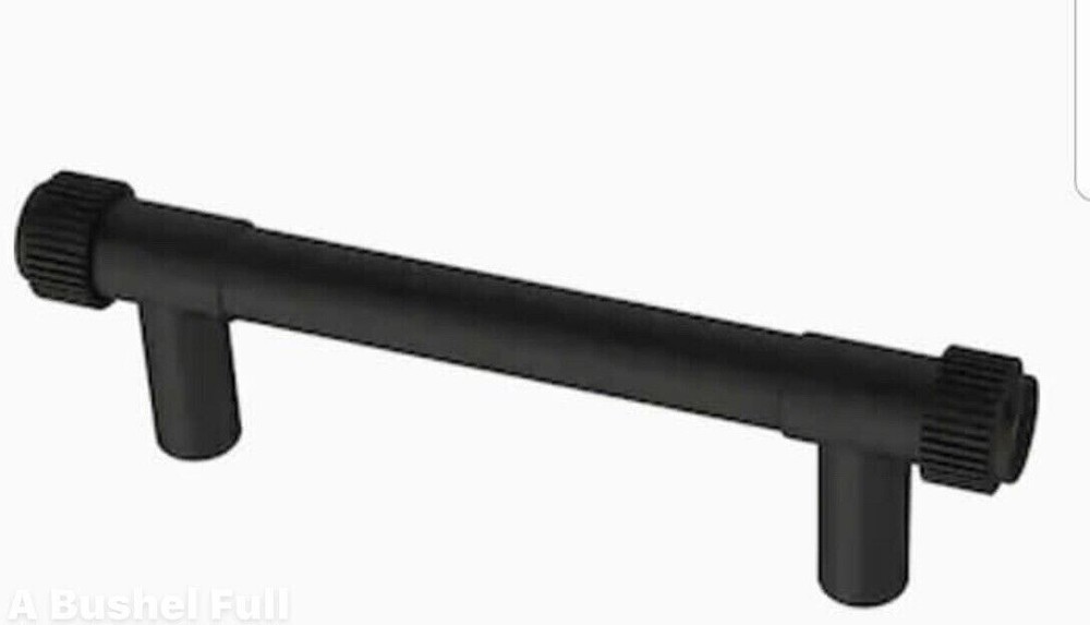 (5 Pack) 3 inch Casual Coined Pull Flat Black