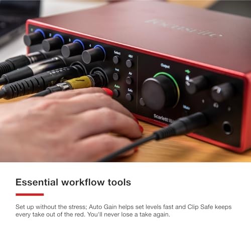 Focusrite Scarlett 18i16 USB-C Audio/MIDI Interface, 4th Generation