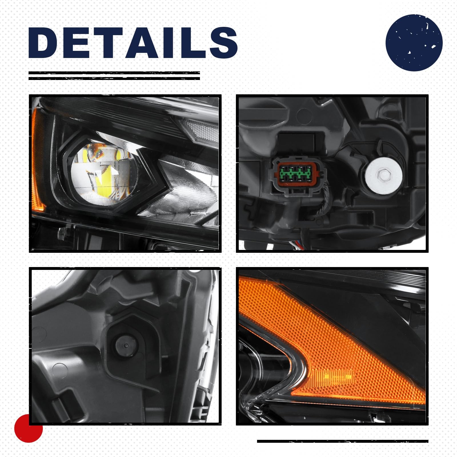 LED Headlight Assembly for Nissan Altima 2023-2025 LH Headlamp Passenger Side