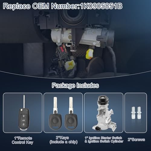 Ignition Assembly - Lock Cylinder Switch & Cylinder Housing & Intelligent