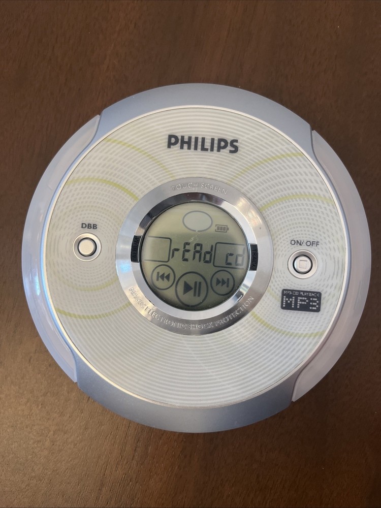 Philips Portable CD Player EXP2581 CD-RW MP3 Playback Touchscreen