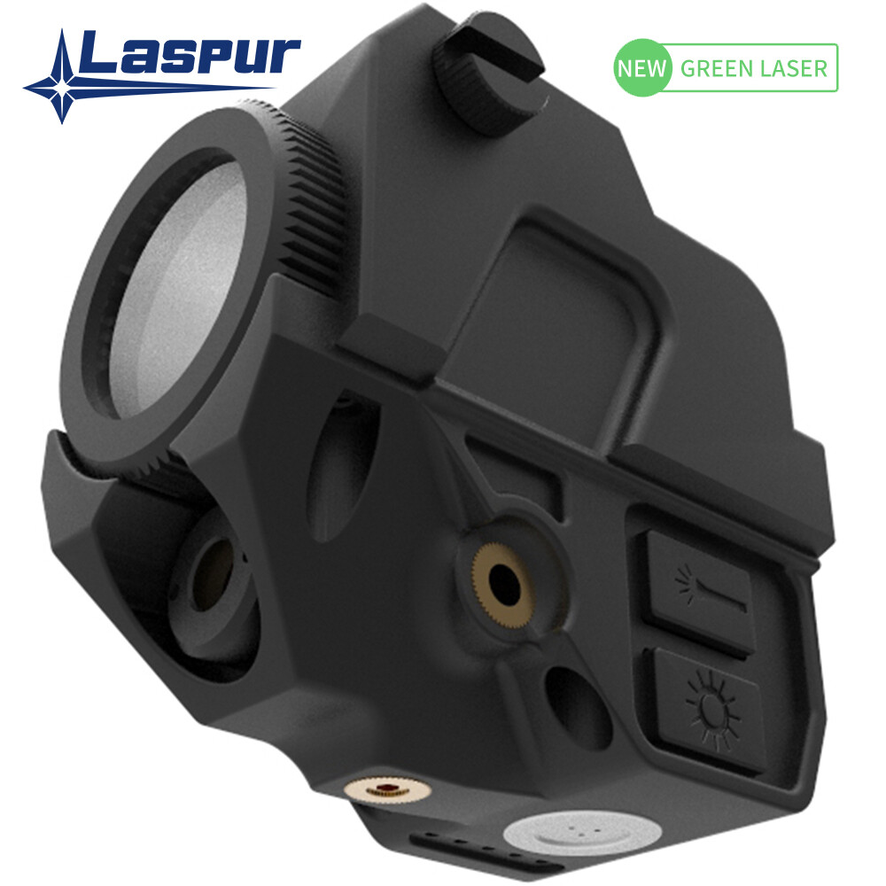 Laspur Compact Green Laser Sight Flashlight Light Combo Rechargeable Battery