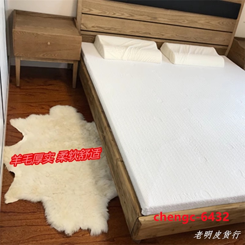 IN US 100% Genuine Sheepskin Fluffy Fur Rug 60*120CM Windward Natural Soft Mat