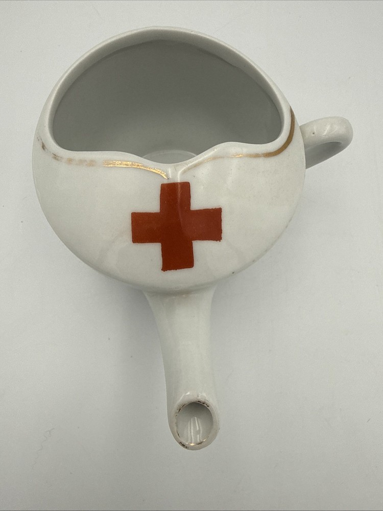 Vintage Invalid Feeding Cup Red Cross
