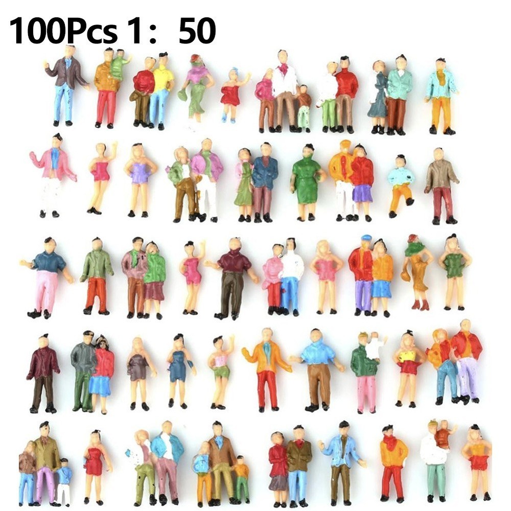 Painted Figures Model Sand Table Beautiful Decoration Multicolor Passenger