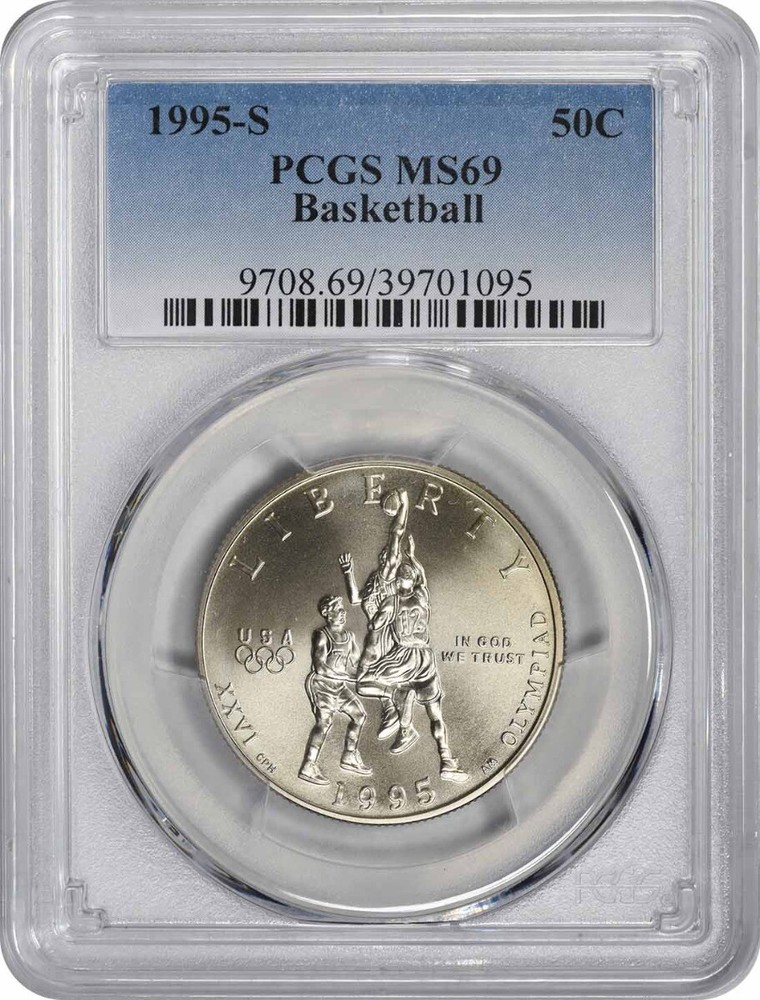 1995-S Basketball Commemorative Half Dollar MS69 PCGS