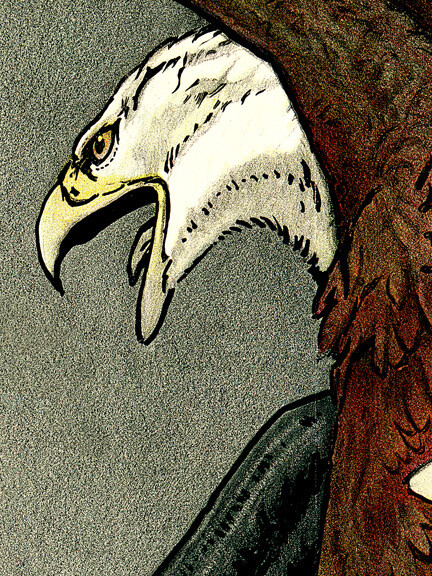 1917 Army Air Service Vintage Style WW1 Eagle Poster - 18x24