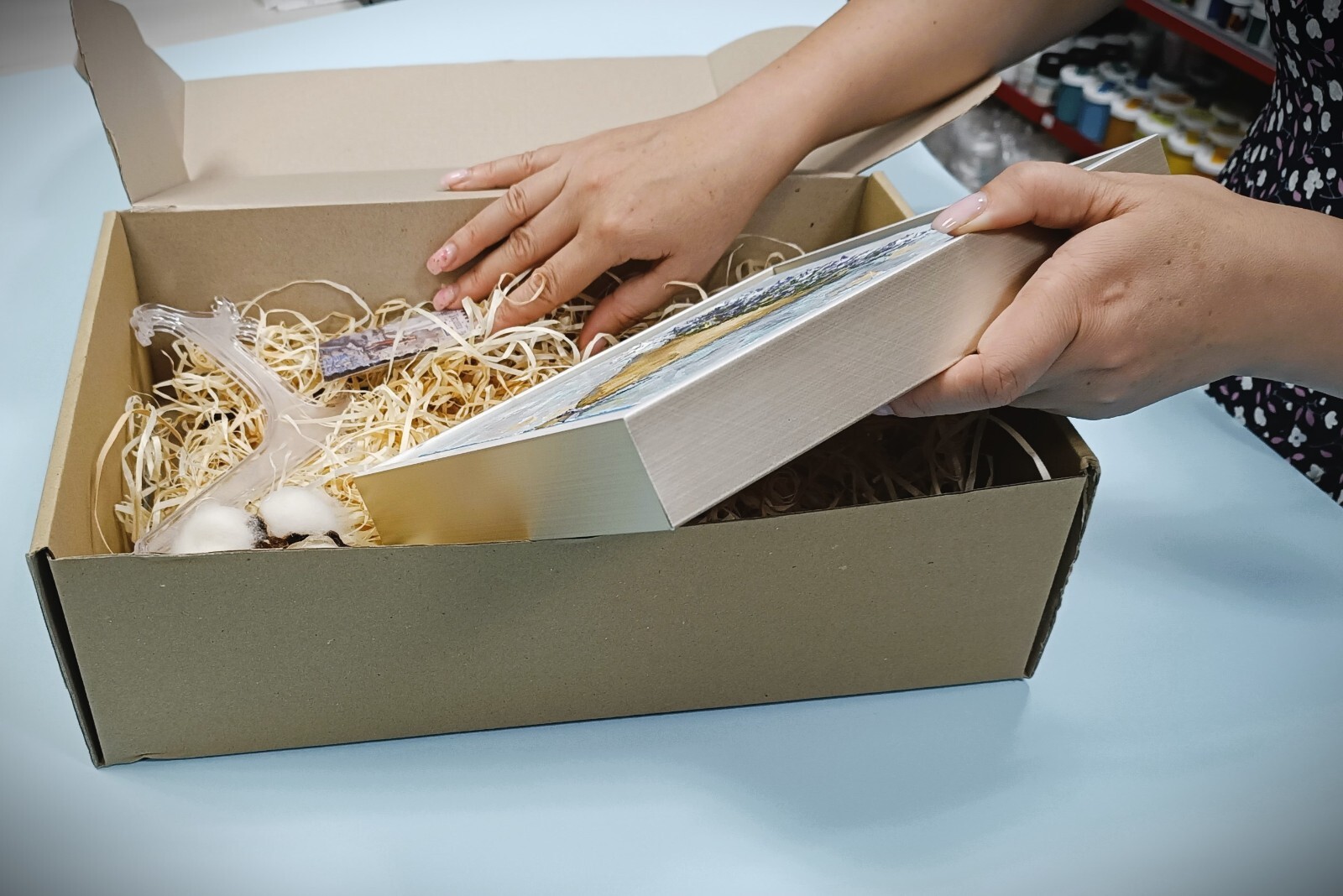 Seascape sailboat oil painting Original art Realism painting Boat 6x4