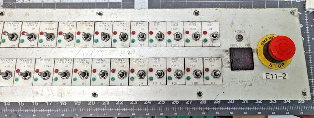 Steampunk Electrical Switch Panel With 40 On-Off-On S338 Toggle Switches [B7S2]