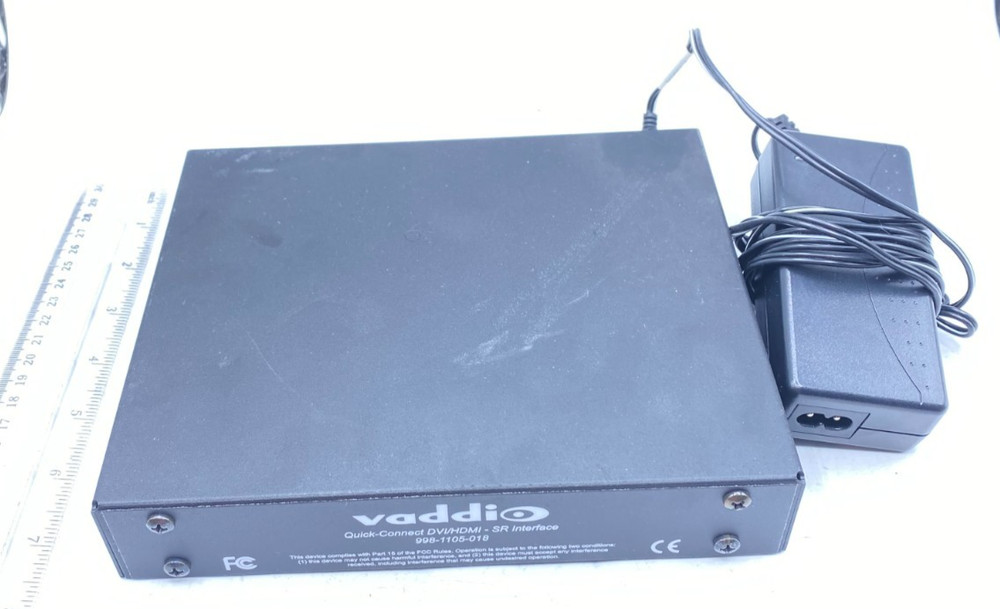 Vaddio Quick-Connect DVMHDMI-SR Interface W AC Adapter 998-1105-018 Working