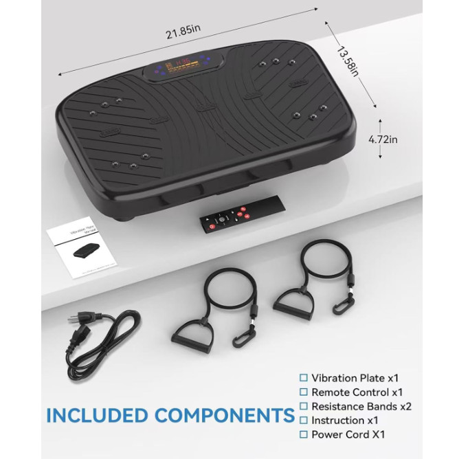 Plataforma vibratoria de ejercicio con 200 velocidades ajustables para drenaje l