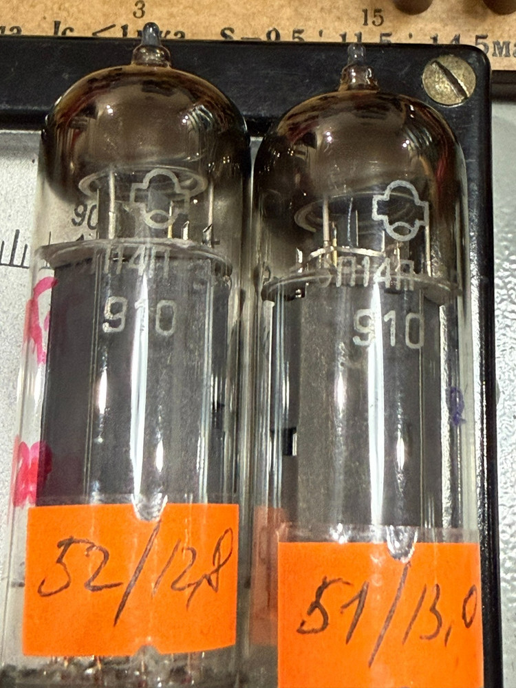 2x 6P14P-ER (6P14P-EV EL84 6BQ5) OUTPUT PENTODE (NEW OTK ROMBUS) MATCHED PAIR #1