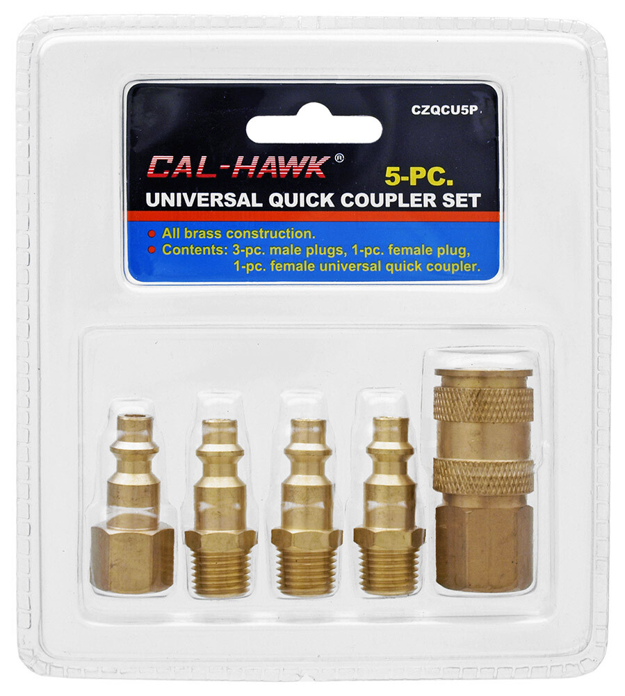Cal-Hawk 5pc Universal Quick Coupler Set