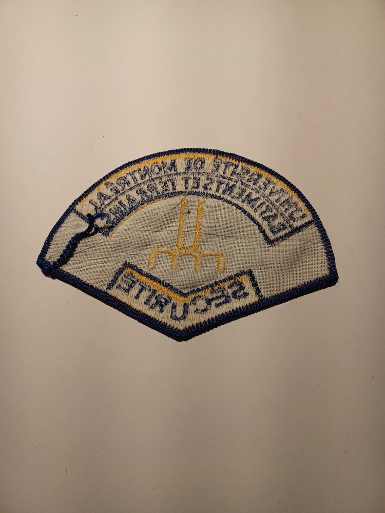 Police Security University Shoulder Patch