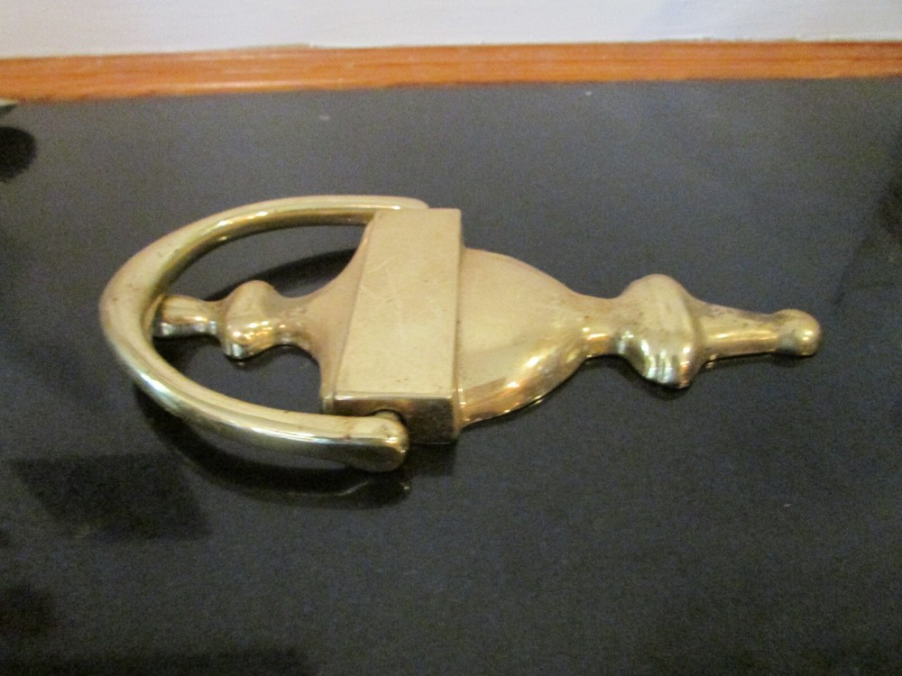 Vintage Door Knocker Solid Brass 7" x 3.75"