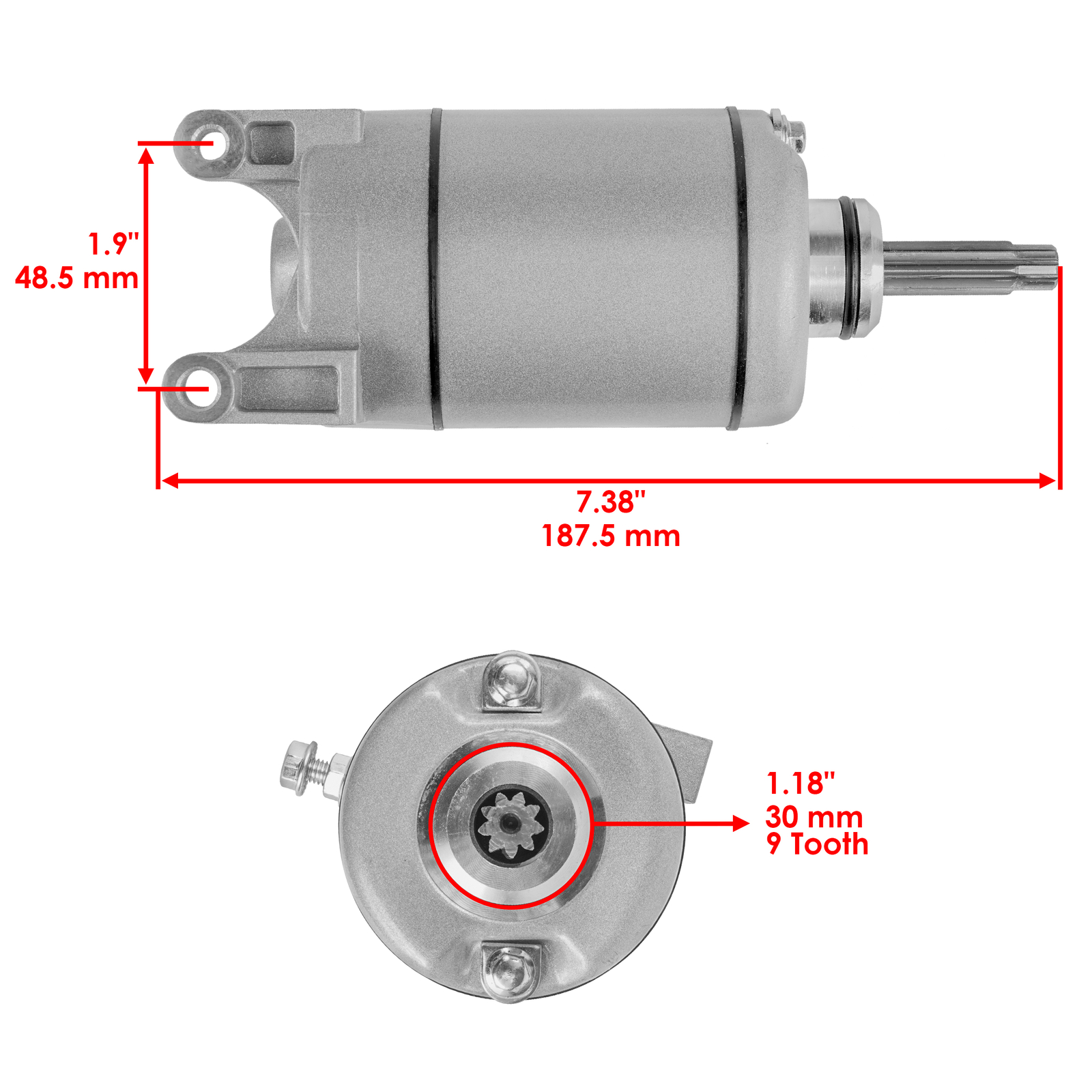 Starter for Honda ATV TRX400EX Fourtrax 400 1999 2000 2001 2002 2003 2004