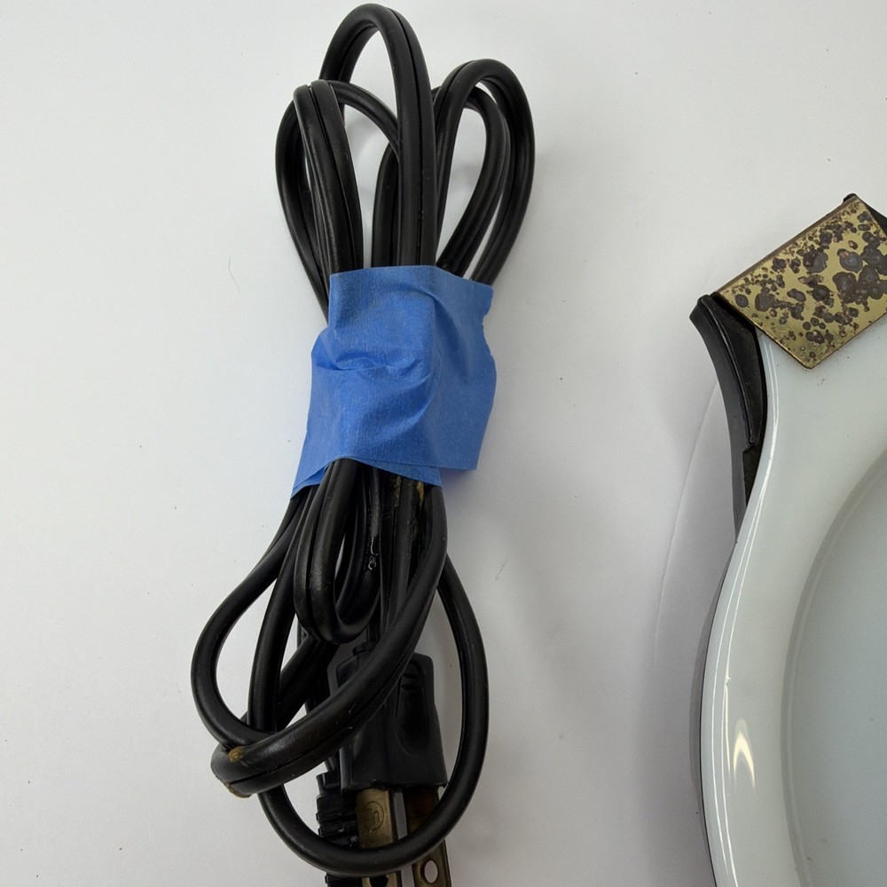 Vintage PYREX Electric Server Hot Plate Pad Compass Pattern Tested Model CECC