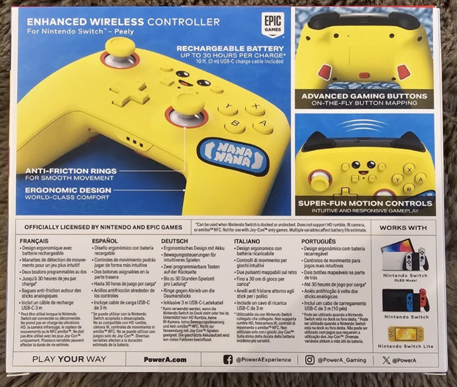 Fortnite Nintendo Switch Peely Bundle Case Controller Headphone Sealed w/ Codes