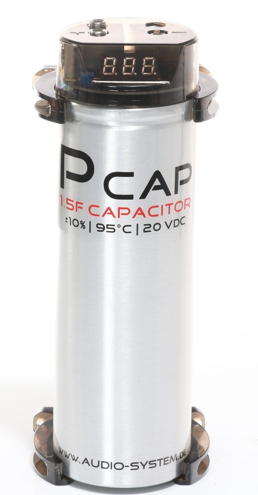 Audio System PCAP EVO Powercap Capacitor 1.5 Farad Buffer Capacitor