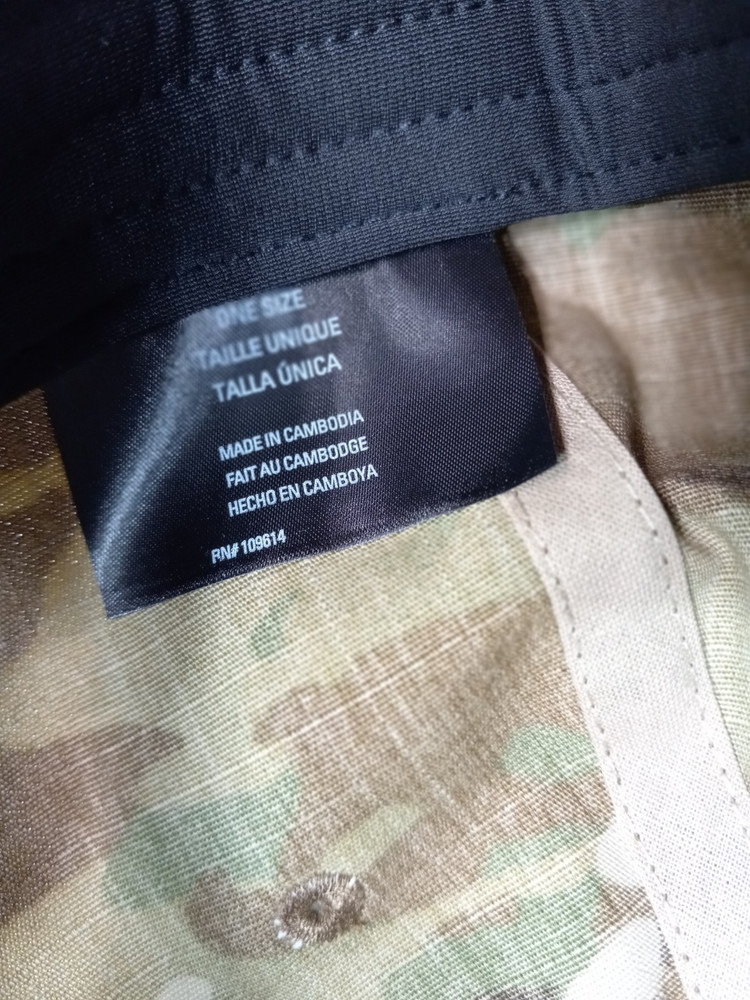 5.11 Flag Bearer Tactical Strapback Hook and Loop Patch Cap Hat Multicamo