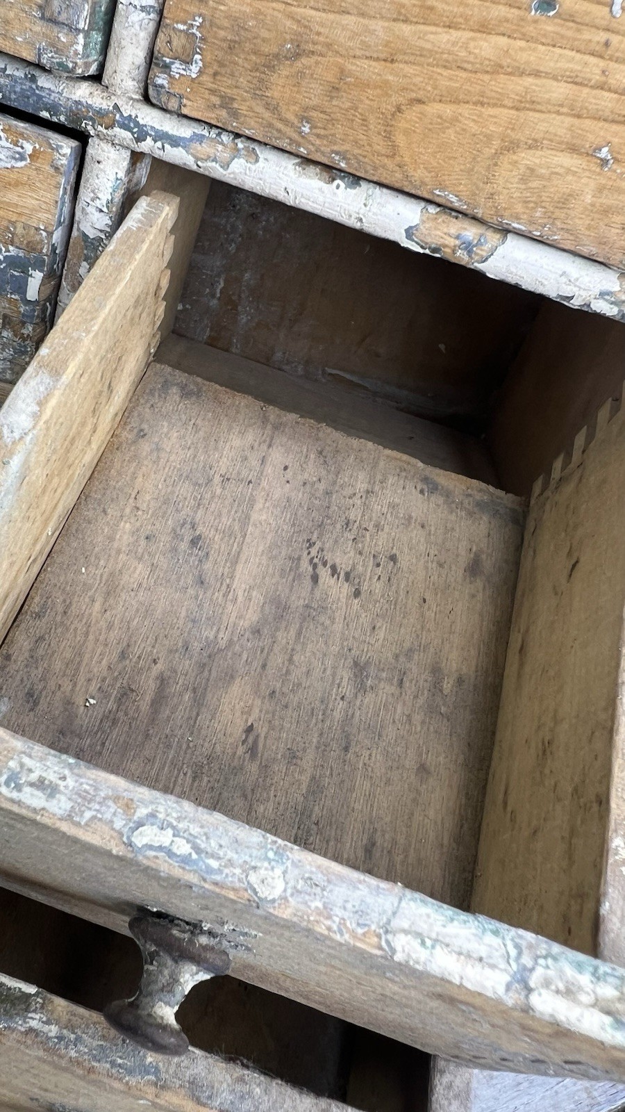 ANTIQUE VINTAGE WOODEN 8 DRAWER SPICE CABINET APOTHECARY CHEST HANDMADE AS IS 🤎