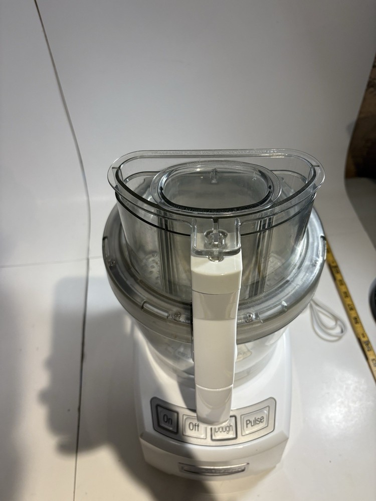 Cuisinart Food Processor Model FP-14 White Tested & Working As Pictured