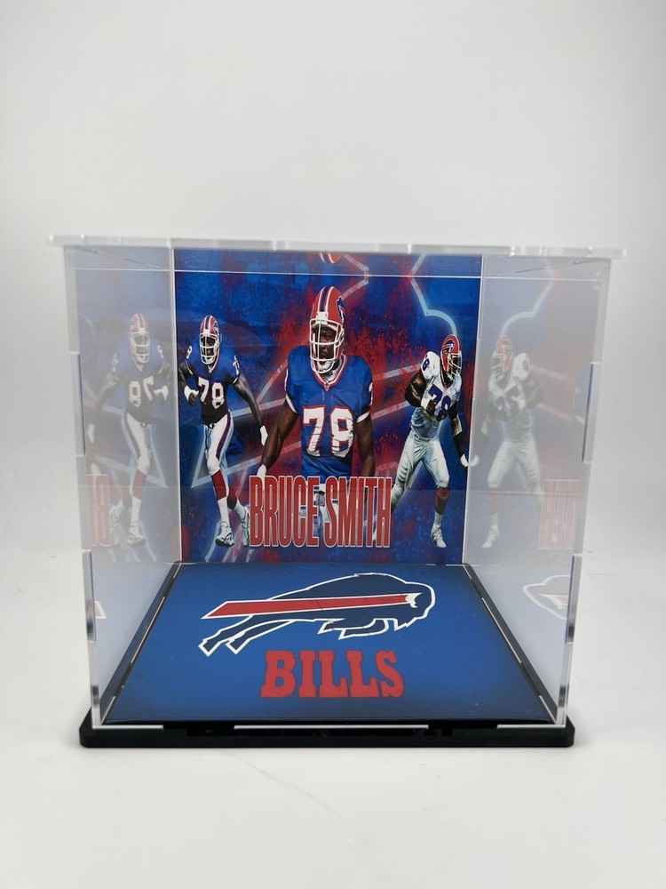 Bruce Smith Custom Mini Helmet Display or Card Display - Bills