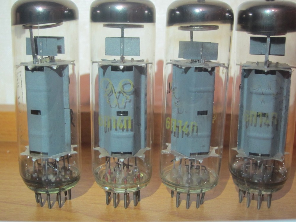 2x RARE RFT 6P14P (EL84, E84L, 6BQ5) OUTPUT PENTODE, MATCHED PAIR #2