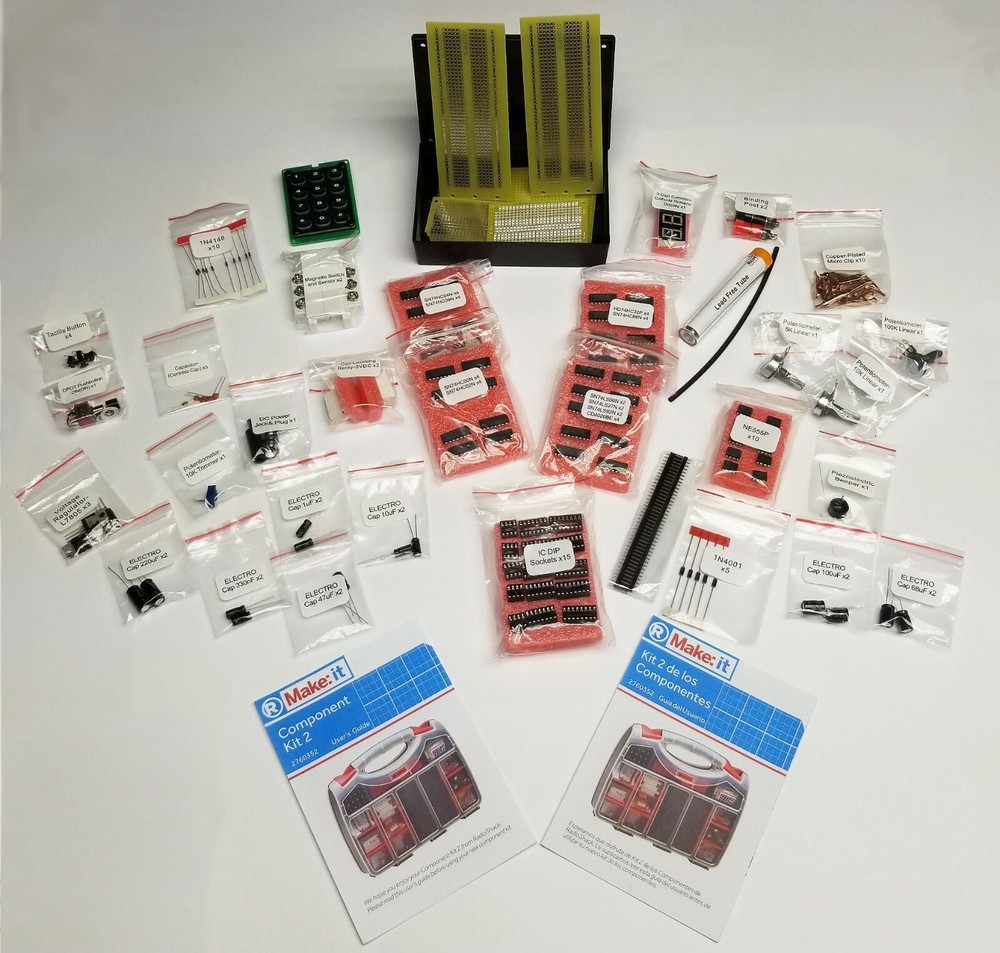 RadioShack 1st Ed Make: It Electronics Component Kit 2 BAGGED - No Case