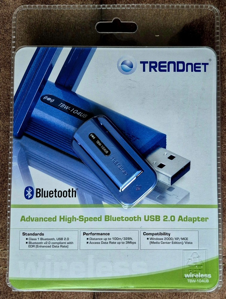 TRENDnet TBW-104UB Advanced High Speed Bluetooth USB 2.0 Adapter NEW