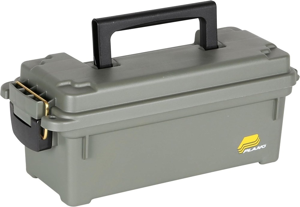 Durable Water-Resistant Ammo Box: Stackable and Lightweight for Easy Transport