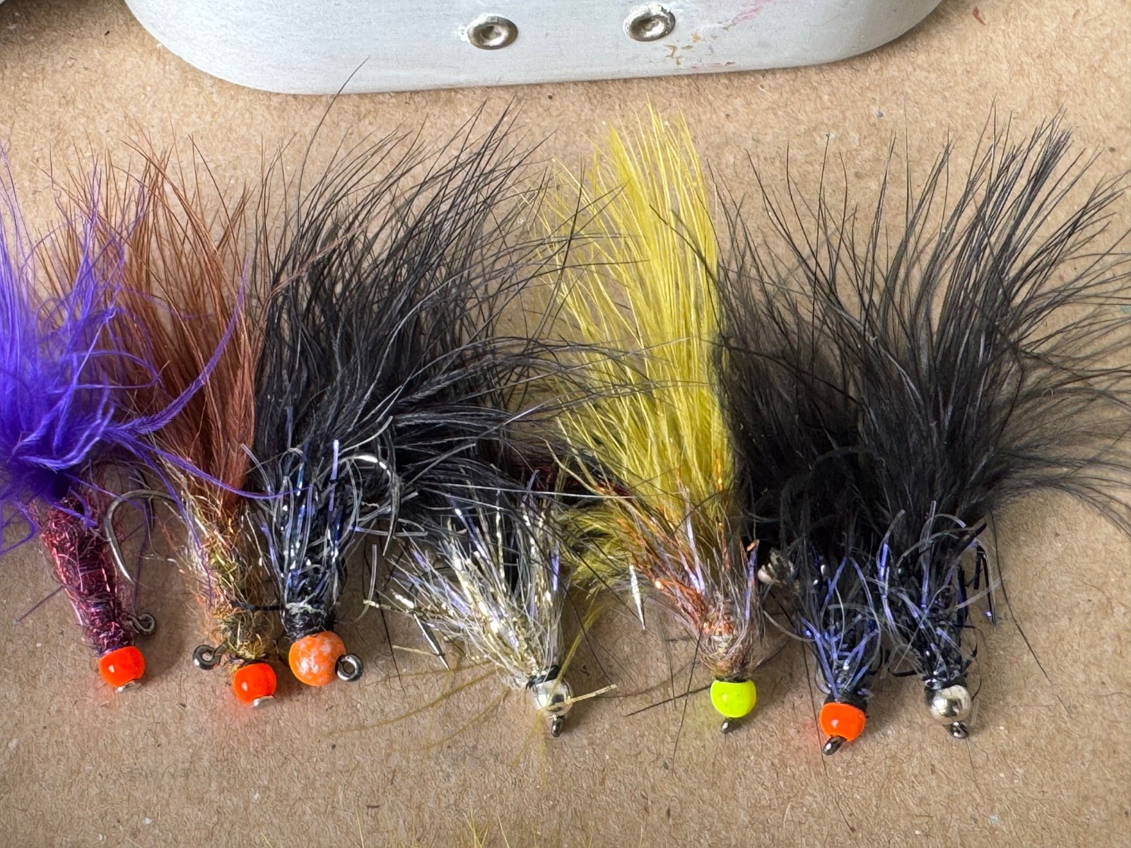 Cabelas Aluminum Fly Box + Over 100 Hoppers Beadheads Streamers Wheatley Clone