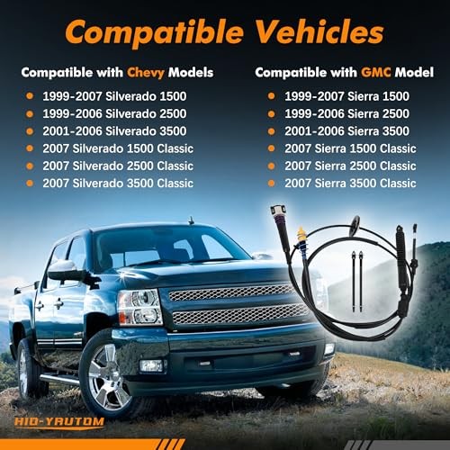 12477640 Automatic Transmission Gear Shifter Cable Compatible with Chevy