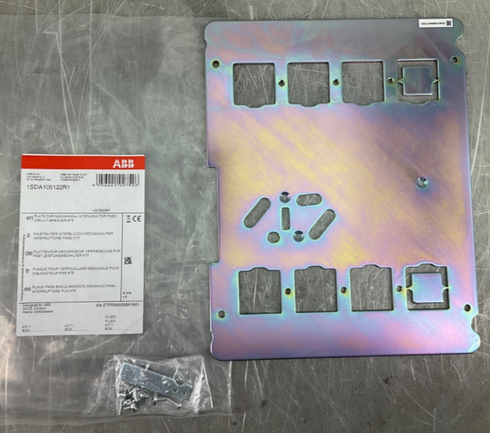 NEW ABB KXT5MIRF PLATE FOR MECHANICAL INTERLOCK FOR FIXED XT5 FREE SHIPPING