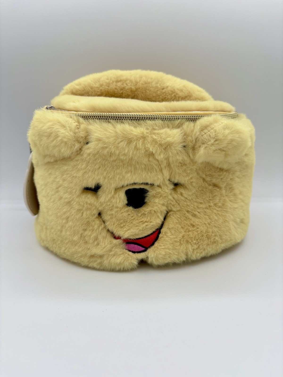Disney Hot Topic Winnie The Pooh Fuzzy Makeup Bag New with Tags
