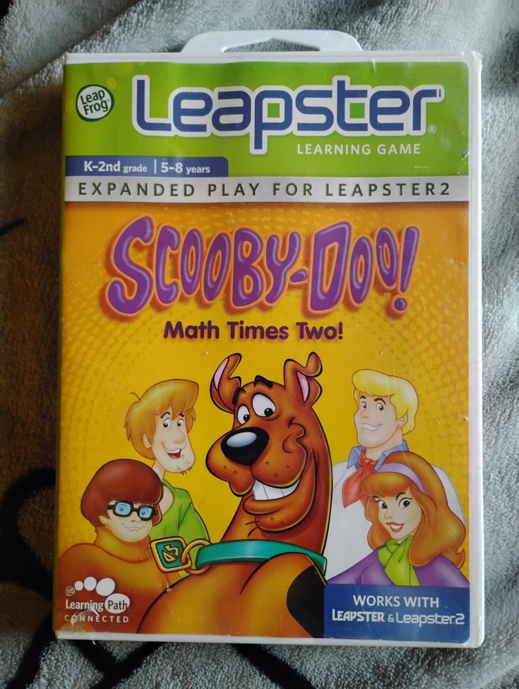 Leapfrog Leapster Scooby-Doo! Math Times Two! (2009) Learning Game Cartridge