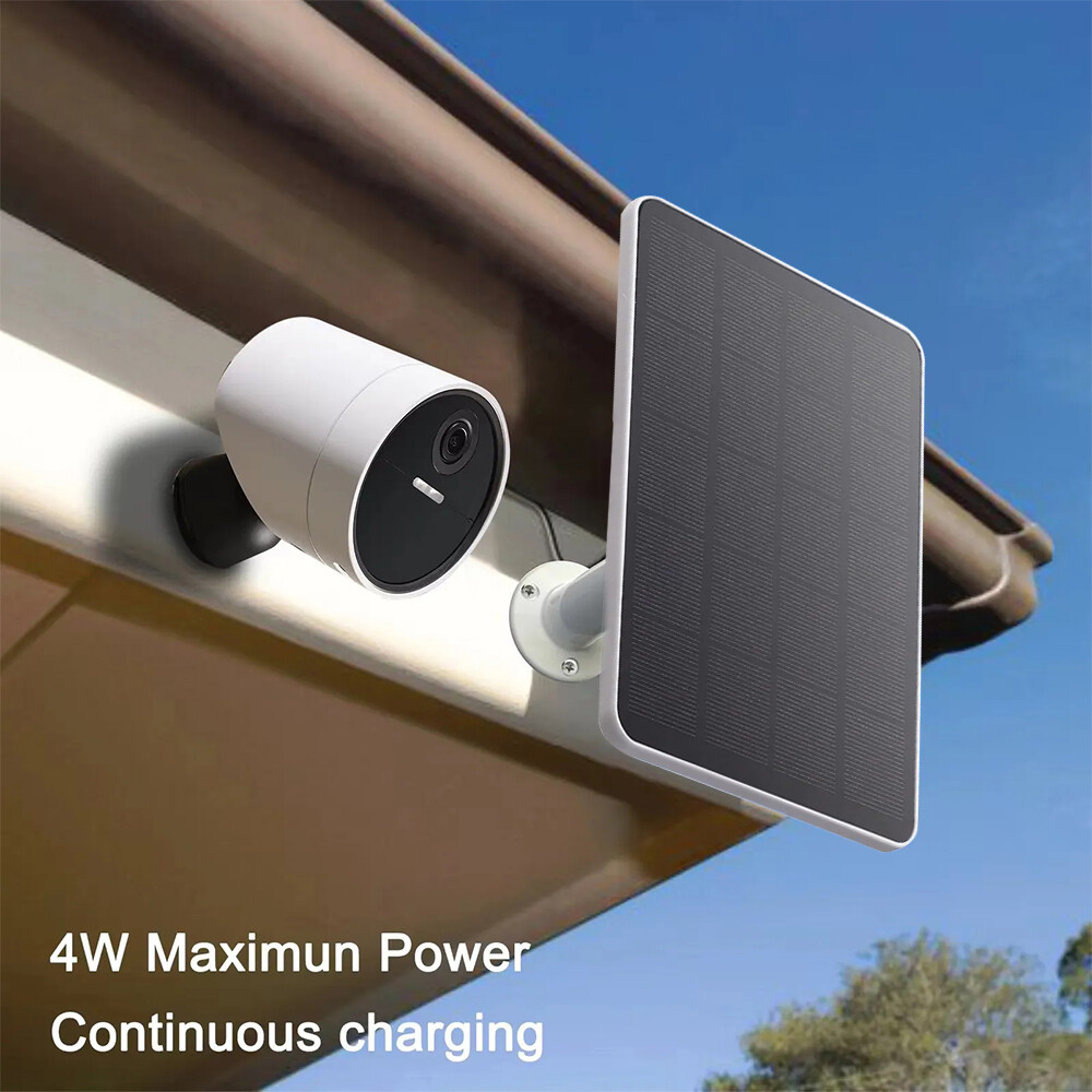 4W Universal Solar Panel for Ring Stick Up Spotlight Camera Battery 10ft Cable