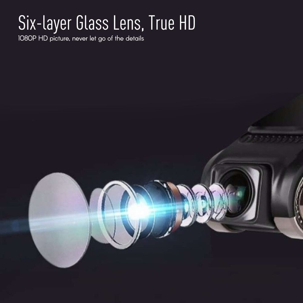 HD Car DVR Camera Driving Recorder Loop Recording ADAS G-sensor Motion Detection